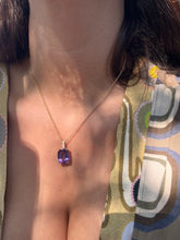 14k “Antica Revival” Amethyst and Diamond Charm