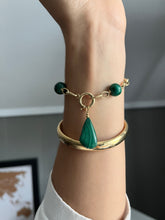 “Path Finder” 14k Malachite Bracelet