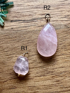 Rose Quartz Zen Gem Charms