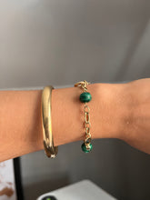 “Path Finder” 14k Malachite Bracelet