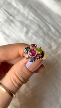 18kt Tourmaline & Gemstone Ring