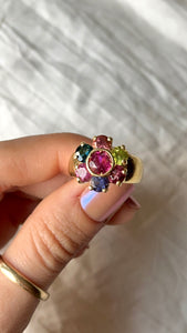 18kt Tourmaline & Gemstone Ring