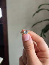 14k “Bird Bath” Blue Sapphire Ring