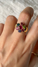 18kt Tourmaline & Gemstone Ring