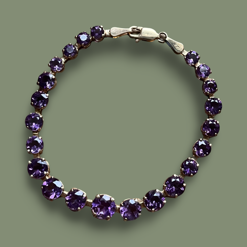 “Follow Me” 14k Amethyst Bracelet