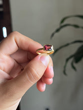 14k “Bird Bath” Rubellite Tourmaline Ring