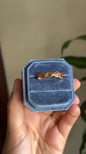 18k Solid Gold Orange Sapphire Eternity Band