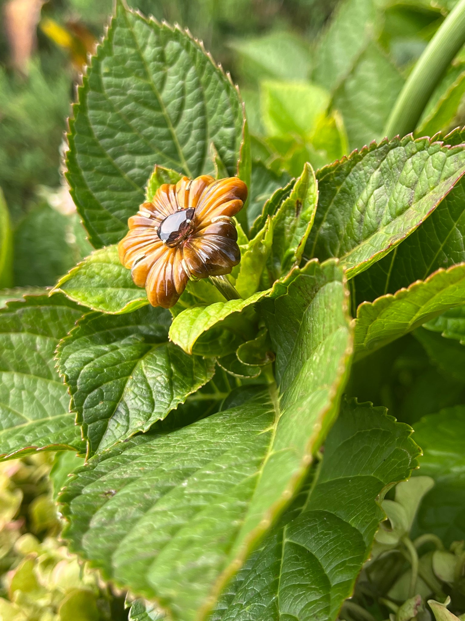 tiger eye lily 14k “Tiger Lily” ring in Tigers Eye – The Zen Den Shop