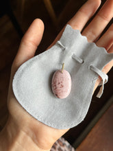 18k Gold Pink Ocean Jasper Talisman