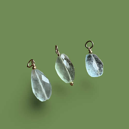 Aquamarine Zen Gem Charm