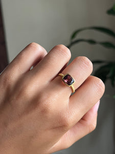 14k “Bird Bath” Rubellite Tourmaline Ring