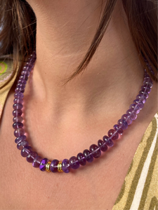 Graduated Amethyst Zen Gem Chain