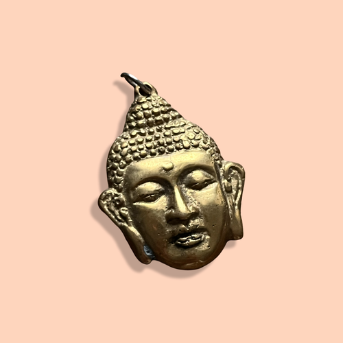 Brass Buddha Head Charm