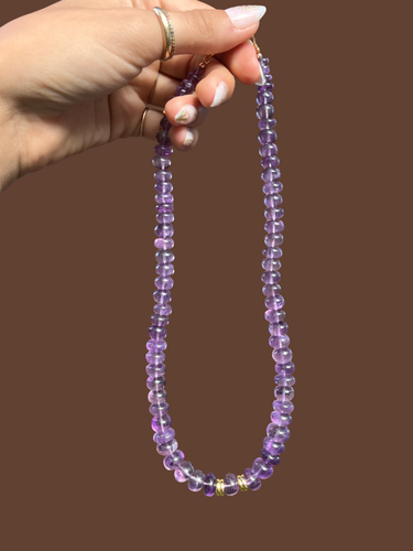 Graduated Amethyst Zen Gem Chain