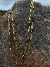 14KYG Paperclip Rope chain